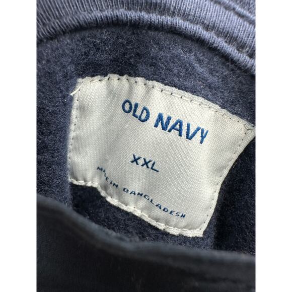 Old Navy Navy Blue Half Zip Long Sleeve Sweatshirt Men's Size XX-Large XXL NWT - Picture 5 of 7